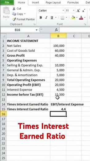 Financial Analysis | Times Interest Earned Ratio Explained