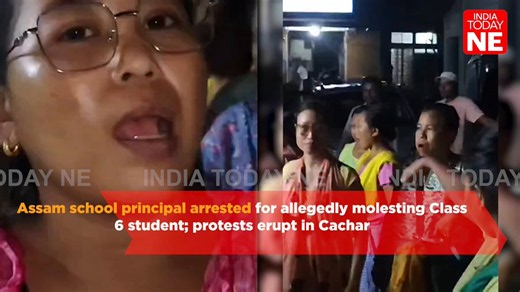 The principal of a private school in Assam's Cachar district was arrested on Wednesday, after he was accused of allegedly molesting a Class 6 student inside his office, triggering protests by local residents demanding stringent action against the accused.The accused, identified as Dr S. Gnanavel, principal of Sonai APJ Senior Secondary School and a native of South India, was arrested by Sonai Police following a complaint lodged over the alleged incident.According to the complaint, the incident t