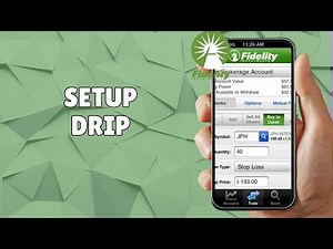 HOW TO SETUP DIVIDENDS REINVESTMENT PLAN (DRIP) ON FIDELITY