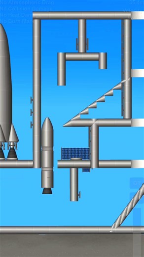 SFS Rocket Launch 🚀 Epic Space Mission Gameplay | Spaceflight Simulator #shorts #sfs