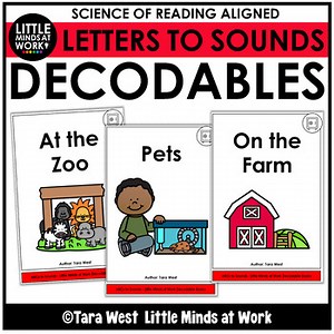 Letters to Sounds Thematic Decodable Books (ABCs) - From the Decodables Vault