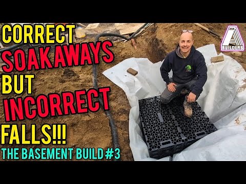 Installing all the drainage and the soakaway. The Basement Build #3