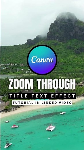 Zoom through text with this awesome Canva trick!