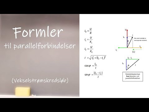 AC-kredsløb, parallelforbindelse (formler)
