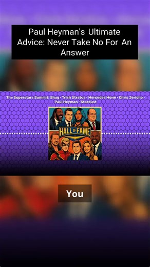 This mindset shift is everything. Hearing the unshakeable philosophy about never accepting 'no' is the raw fuel your hustle needs today. That deep-seated refusal to back down from your passion—that's the secret sauce to turning dreams into reality. The disappointment of falling short is truly nothing compared to the regret of *not* giving it everything. Pure fire advice for chasing *any* big goal! 🔥 #NeverGiveUp #PaulHeyman #Motivation #WrestlingWisdom #GoalDigger