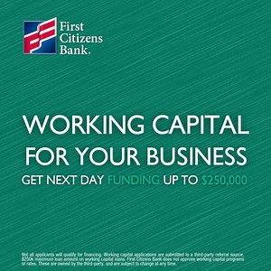 Don't let financial hurdles hold your business back. Explore customized working capital loans, tailored to help you overcome challenging times. | First Citizens Bank