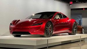 Tesla Roadster At Petersen Automotive Museum: 0-60 MPH In 1.1 Sec