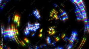 A mesmerizing image of a dynamic, swirling vortex composed of vibrant and moving lines, evoking the impression of a captivating and spiraling motion