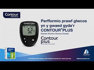 How to perform a blood glucose test | CONTOUR PLUS | mmol/L | UK (Welsh_UK)