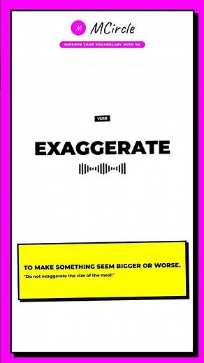 Learn English: What is Exaggerate? | Vocabulary Shorts