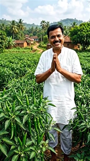 This high-definition wallpaper captures the essence of a thriving green chili pepper farm
