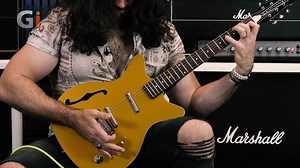 Combining vintage charm with modern functionality, the Danelectro Guitars Fifty Niner Guitar is a striking six-string featuring a semi-hollow body with a distinctive, resonant tone. The maple neck with a pau ferro fingerboard offers smooth playability, equipped with 21 frets and a 25-inch scale length. The Fifty Niner is fitted with dual Lipstick® humbucker pickups, delivering a unique blend of warm, rich sounds and bright, clear tones. The adjustable wrap-around bridge ensures stable intonation