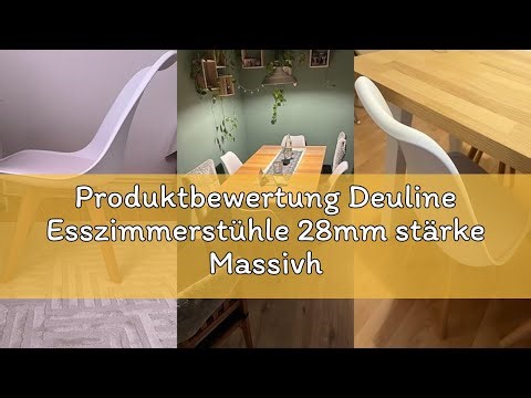 Produktbewertung Deuline Esszimmerstühle 28mm stärke Massivholzbeine Polsterstuhl Esszimmer Stuhl Os