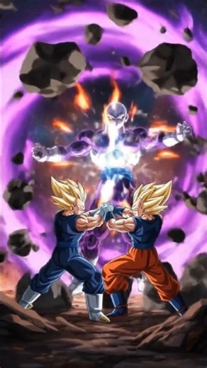Goku and vegeta vs jiren with ultra sting #Goku #vegeta #dragonball #jiren