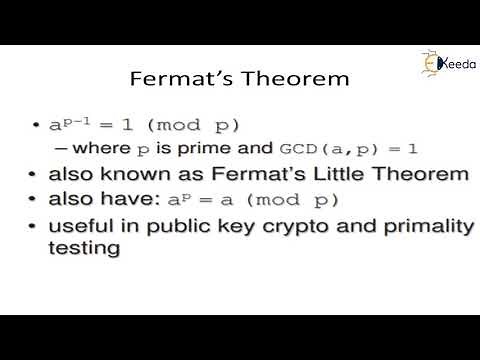 Prime number Fermat's and Euler's theorem | Cryptography and System Security (Reshoot)