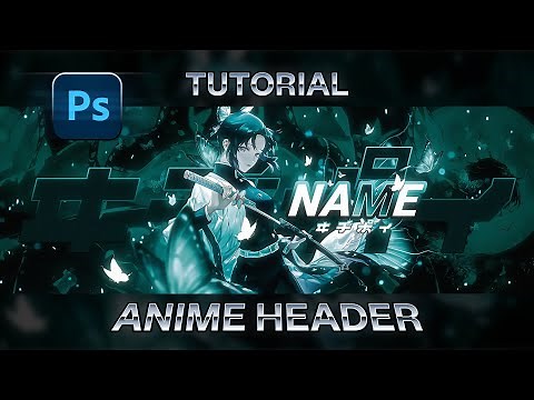 How To Make Clean Anime Header in Photoshop in 2025 | FREE PSD