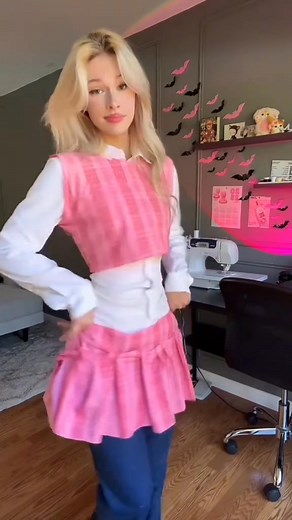 181K views · 8.1K reactions | Recreating the Barbie Princess Charm School uniform this Halloween #fblifestyle #halloweencostume #costumeideas #barbiemovies #barbie #diycostume | Dazed Doll | Facebook