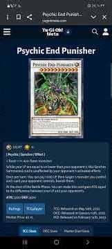 شرح بطاقات جينيسيس وحش(psychic End punisher)
