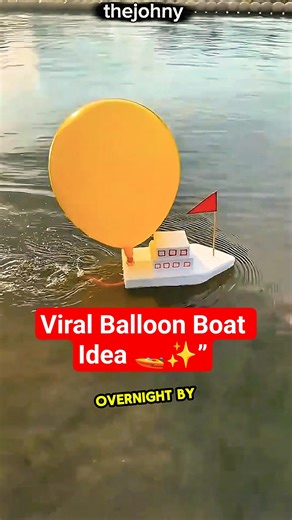 Top Trending DIY Balloon Boat | Viral Invention of the Year”#shortsvideo