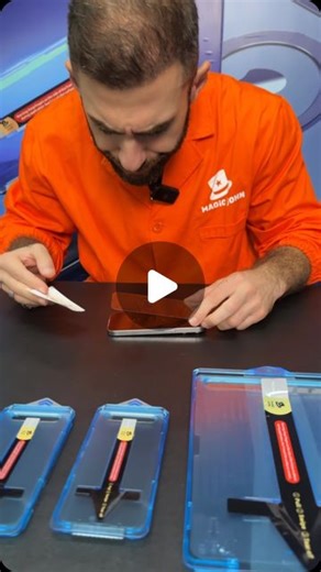 MAGIC JOHN on Instagram: "It takes 15 seconds to apply this screen protector. Why don’t you get a real tempered glass screen protector that is so easy to use?"