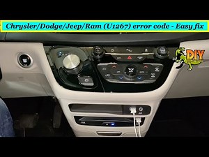 Chrysler Dodge Jeep Ram U1267 fault code - DIY fix