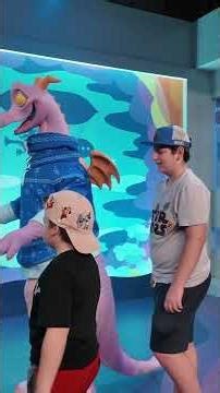 Meeting Figment in his Christmas Sweater Meet & Greet EPCOT at Disney World