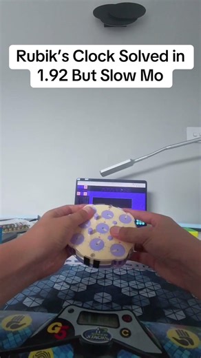Rubik’s Clock Solved in Slow motion