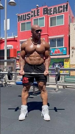 Training at muscle beach Venice