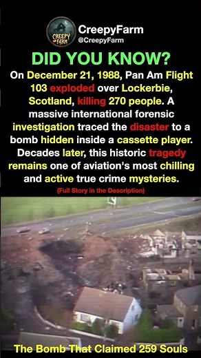The Tragic bombing of Pan Am Flight 103