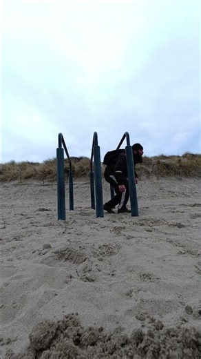 Obstacle course training with a backpack on Part 5