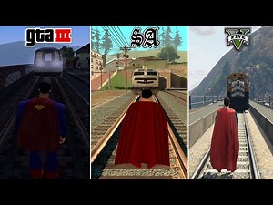 Superman vs Train in GTA Games