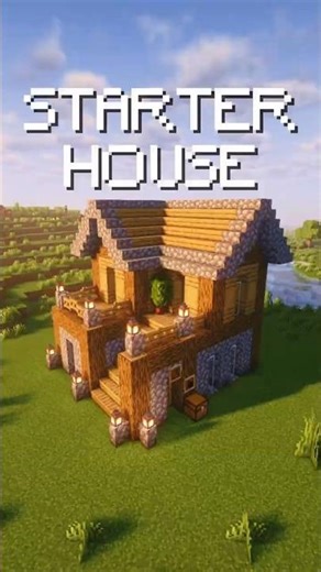 Minecraft | Starter House 🏡 Easy build 😁