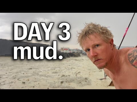 Trapped in the Mud at Burning Man 2025 – Daily Vlog Day 3