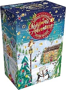 Christmas Advent Calendar Jigsaw Puzzle - Christmas Adventure | Sustainable Puzzle for Adults | Great Gift for Adults | Gibsons Games