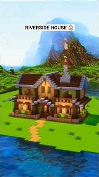 The PERFECT Riverside Cottage! 🏡🌲 #minecraft
