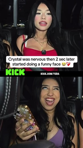 Crystal was nervous then 2 sec later started doing a funny face 😭❤️‍🩹 #yera #crystalizaguirre #fyp #foryoupage #viral