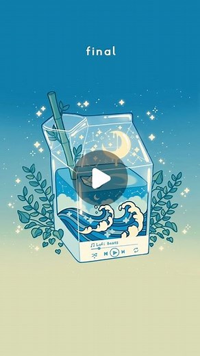 Emily 💫 on Instagram: "Lofi milk process 🌙 also if you’d like to get full quality images, PSDs, WIPs, wallpapers, tutorials, and vote on future art prompts, go support my patreon! 🫶 https://www.patreon.com/fresh_bobatae"