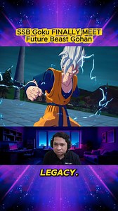 SSB Goku FINALLY MEET Future Beast Gohan 😱 What Gohan says next will BREAK Dragon Ball timelines. This meeting is LEGENDARY. Watch until the last second. #anime #dragonball #goku #Gohan #makolotz | Makolotz