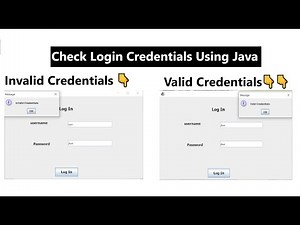 JDBC Project - checking Login credentials in Java using JDBC and MySql DataBase in Eclipse