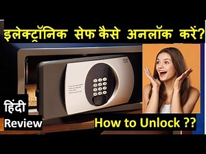 How to Unlock Electronic Safe Locker Tutorial ElSafe Hindi Review
