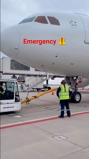 This is how we safely guide massive planes on the tarmac. #Planes #aviation #emergencylanding#Plane