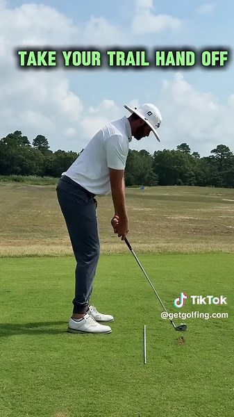 Golf Setup Hack: how to properly check your distance away from the golf ball ⛳️ #golf #golfinstruction #golfdrills #golftips