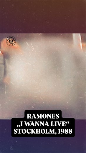 Ramones, „I Wanna Live“, Stockholm, Sweden, June 2, 1988. | RAMONES MUSEUM BERLIN