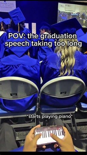 POV: the graduation speech taking too long