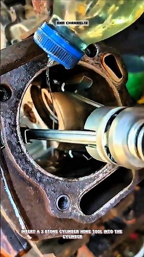 Engine Cylinder Honing#shorts #satisfying #technique #mechanic #tricks #working