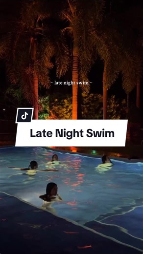 Enjoying a Late Night Swim with Cousins