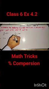 percentage Compersion class 6 maths ex 4.2