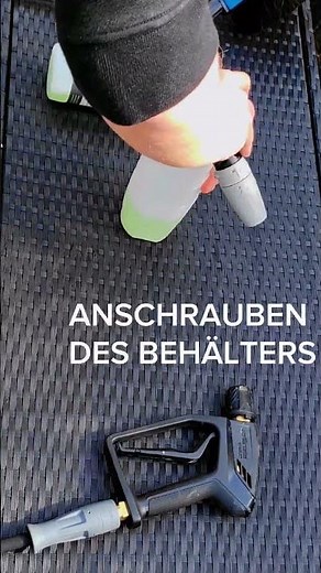 Installation und Anwendung einer Kränzle Schaumpistole