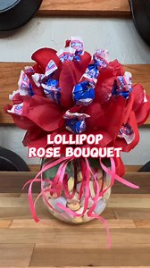 LOLLIPOP ROSE BOUQUET Valentine's Day #dollartree #dollartreeplus #dollartreecommunity #dollartreediy #dollartreefinds #dollartreecrafts #dollartreedecor #dollartreediys #dollartreefinds #valentinesday #valentinesdiy #candybouquet #diy | Easy Recipes & Lifestyle Tips