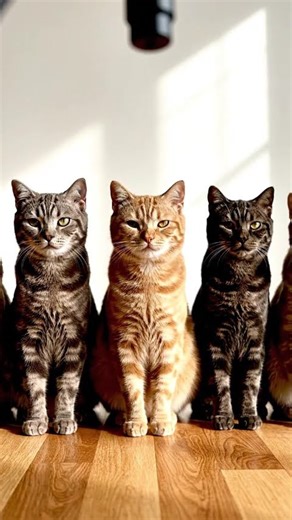 4 Cats Staring at the Camera 😼👀 | Watch What They Do Next